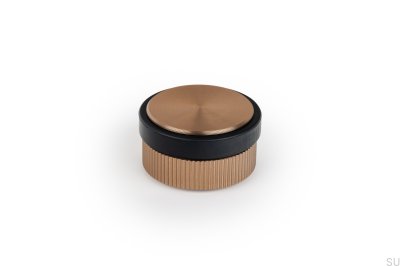 Brooklyn 62 Floor Door Stopper, Brushed Gold Cava Aluminum