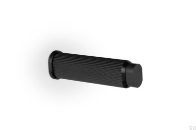 Brooklyn Wall 23 Aluminum Brushed Black Wall Mounted Door Stopper