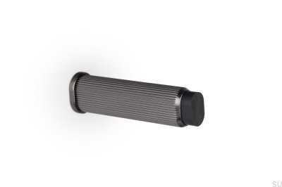 Brooklyn Wall 23 Aluminum Black Titanium Wall Mounted Door Stopper