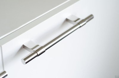 Line Big 208 Polished Steel Furniture Handle