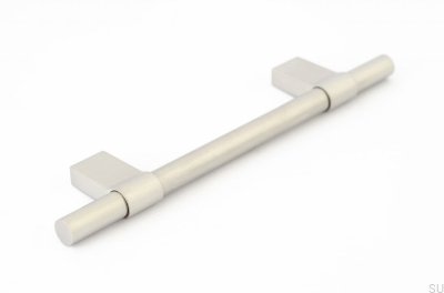 Line Big 208 Brushed Steel Furniture Handle