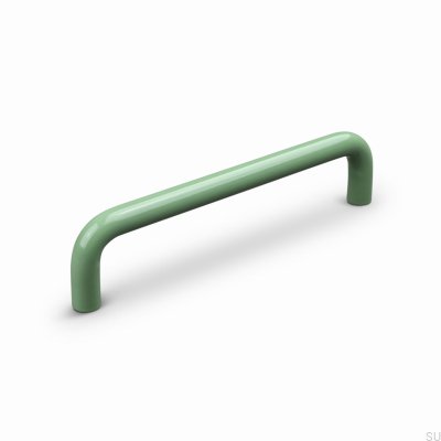 Barga 128 Metal Green Elongated Furniture Handle