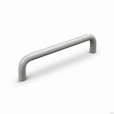 Barga 128 Metal Silk Grey Elongated Furniture Handle