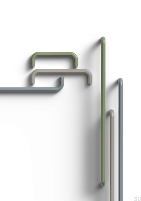 Barga 128 Metal Silk Grey Elongated Furniture Handle