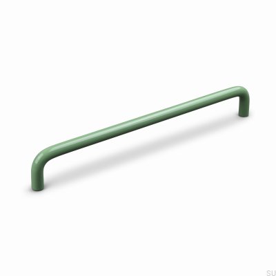 Barga 224 Metal Green Elongated Furniture Handle