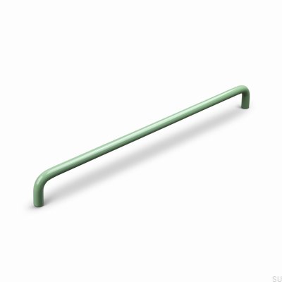 Barga 320 Metal Green Elongated Furniture Handle