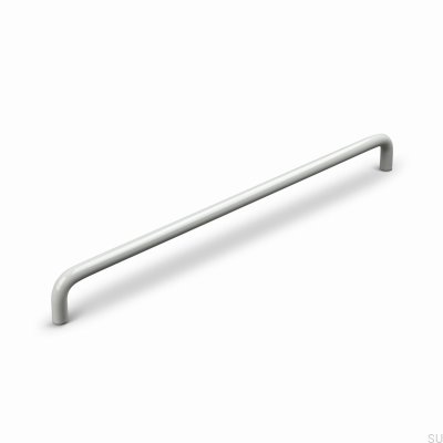 Barga 320 Metal Silk Grey Elongated Furniture Handle