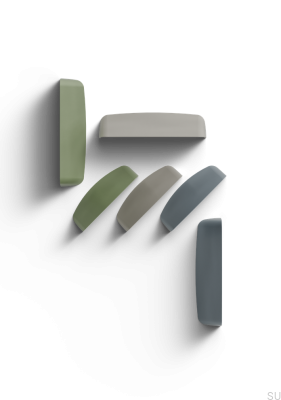 Pescara 96 Metal Silver Grey Shell Furniture Handle