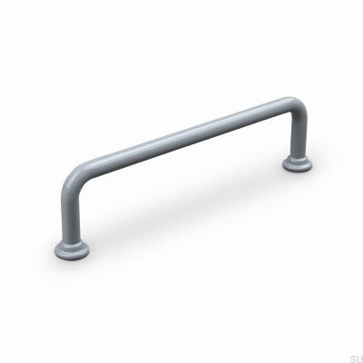 Venosa 128 Metal Elongated Furniture Handle Silver Grey