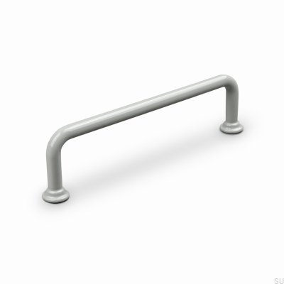 Venosa 128 Metal Silk Grey Elongated Furniture Handle