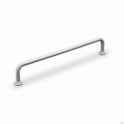 Venosa 192 Metal Silk Grey Elongated Furniture Handle