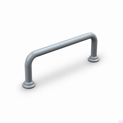 Venosa 96 Metal Elongated Furniture Handle Silver Grey