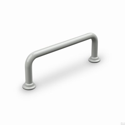 Venosa 96 Metal Silk Grey Elongated Furniture Handle