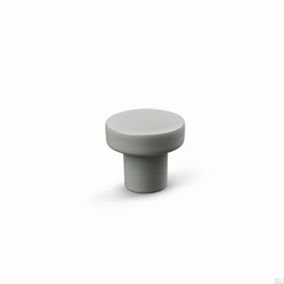Agno 28 Metal Silk Grey Furniture Knob