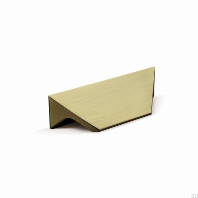 Caorle 32 Aluminum Brushed Gold Elongated Furniture Handle
