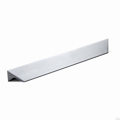 Caorle 256 Aluminum Brushed Silver Elongated Furniture Handle