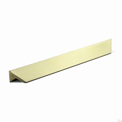Caorle 256 Aluminum Brushed Gold Elongated Furniture Handle