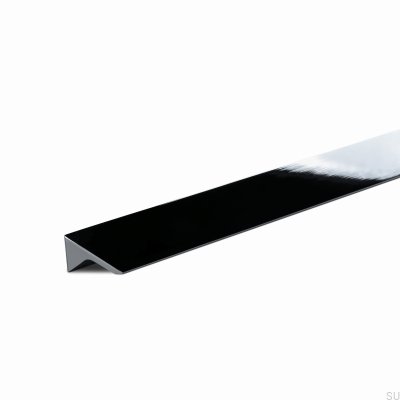 Caorle 384 Aluminum Silver Chrome Polished Elongated Furniture Handle