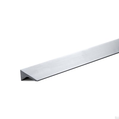 Caorle 640 Aluminum Brushed Silver Elongated Furniture Handle