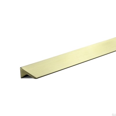 Caorle 640 Aluminum Brushed Gold Elongated Furniture Handle
