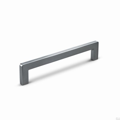 Benidorm 128 Aluminum Brushed Silver Elongated Furniture Handle
