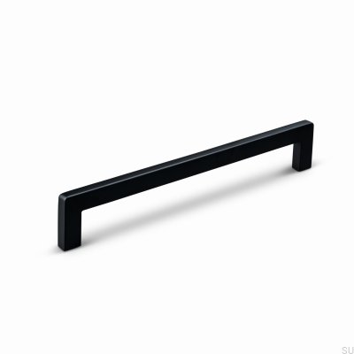 Benidorm 160 elongated furniture handle, aluminum, matt black