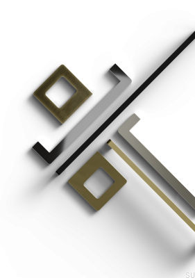 Benidorm 160 Brushed Gold Aluminum Elongated Furniture Handle