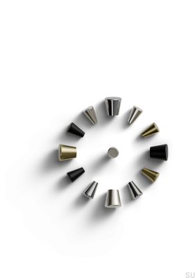 Padua 30 Furniture Knob, Metal, Silver, Brushed