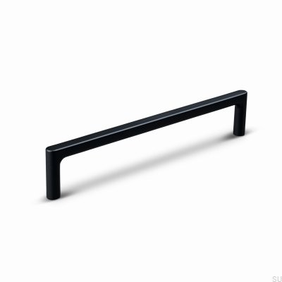 Torino 160 elongated furniture handle, aluminum, matt black