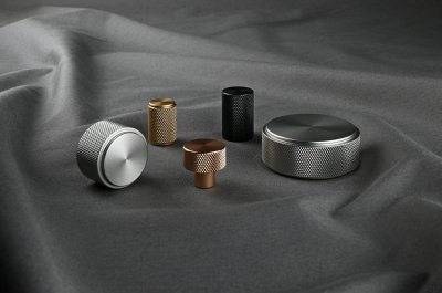 Rimini 20 Furniture Knob Brushed Gold Aluminum (High)