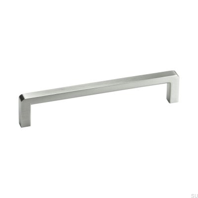 Round furniture handle Bolero 128 Silver (inox look)