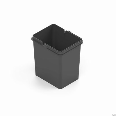 Leon 7l Waste Bin Dark Gray