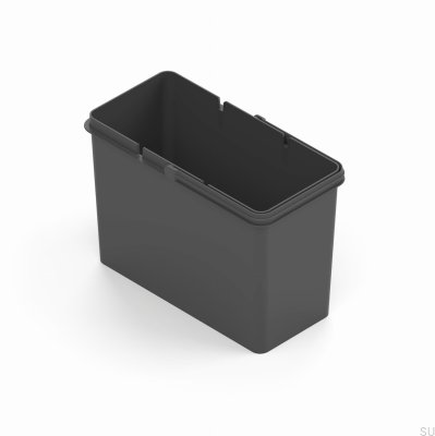 Leon 12l Dark Gray Waste Bin