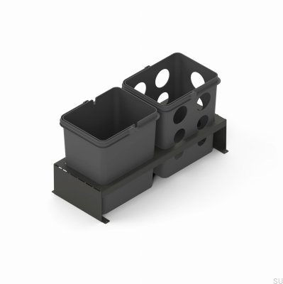 Merida Waste Sorting Container System 60x35 Dark Gray