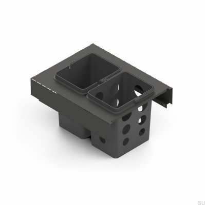 Toledo Waste Sorting Container System 40x45 Dark Gray