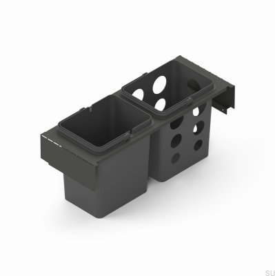 Toledo Waste Sorting Container System 60x35 Dark Gray