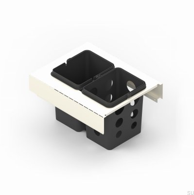 Toledo 40x45 Silk White Waste Sorting Container System