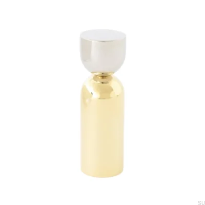 Kokeshi Mix 1856 Wall Hanger Polished Brass Unlacquered with Polished Steel