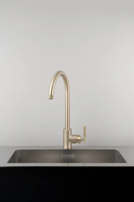 Linear Brass Kitchen Tap with European Connector