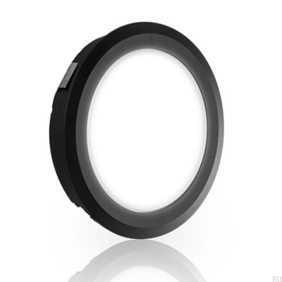 Flat LED spotlight 2700K IP44 3W Black