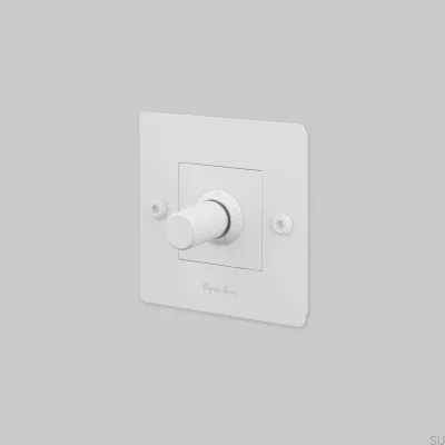 LED Linear 1G 120W Steel White European Standard Dimmer with Logo