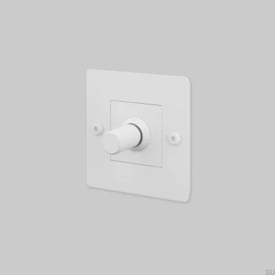 Dimmer with switch without logo LED Linear 1G 250W Steel White European Standard