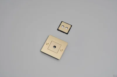 Frame with filling without logo Plate 1G Brass European Standard