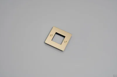 Frame without filling without logo Plate 1G Brass European Standard