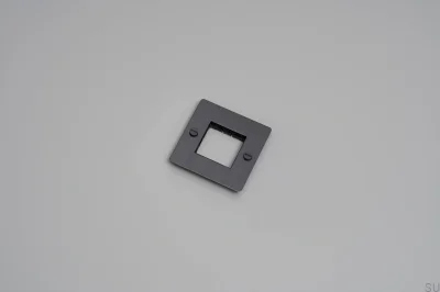 Frame without filling without logo Plate 1G Steel Brass Burnt Bronze European Standard