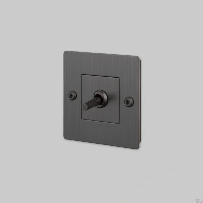Single switch without logo Linear 1G Brass Burnt Bronze European Standard