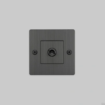 Single switch without logo Linear 1G Brass Burnt Bronze European Standard