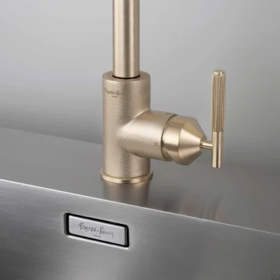 Linear Brass Kitchen Tap with British Connector
