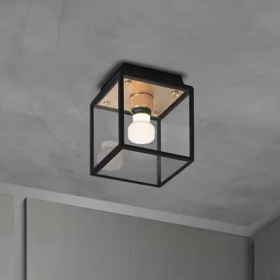 Caged Wet S Brass Ceiling Lamp