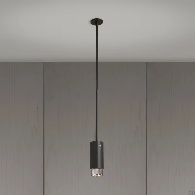 Exhaust Cross Pendant Lamp, Steel, Graphite, Silver
